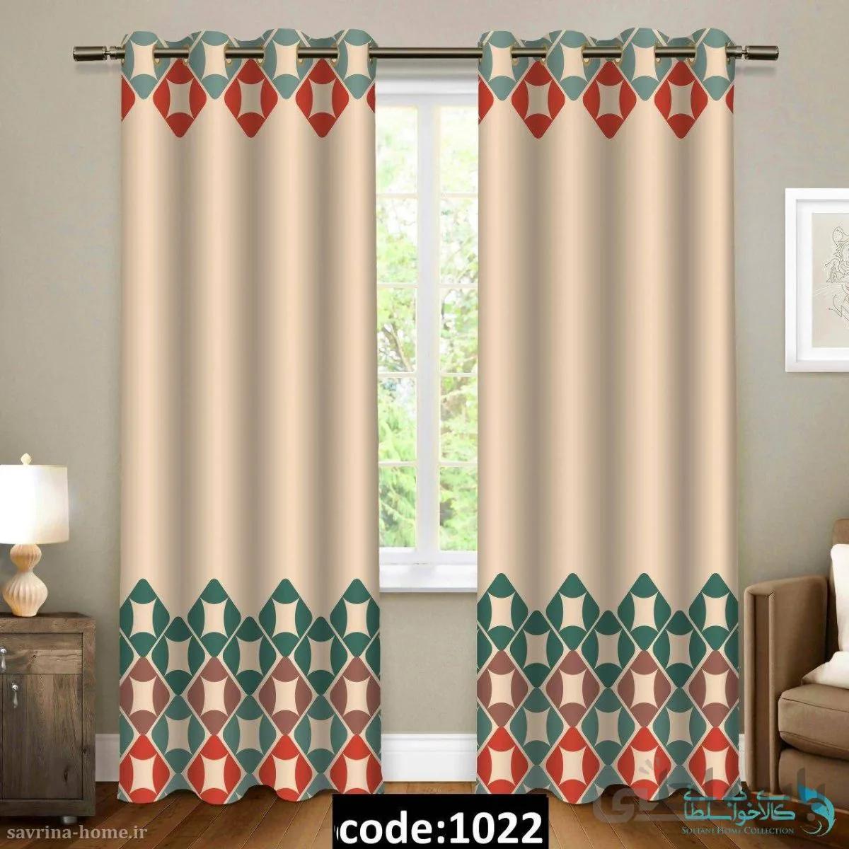 پرده پانچی طرح حاشیه مدل Sh-1022