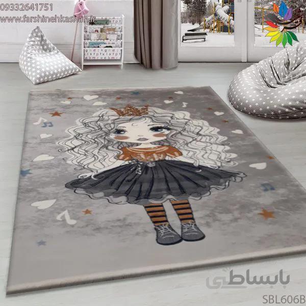 فرش کودک طرح دخترانه کد SBL606B