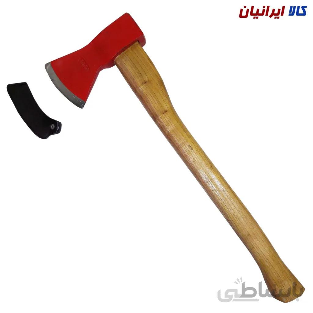 تبر 1 کیلویی با دسته چوبی 56 سانتیمتری