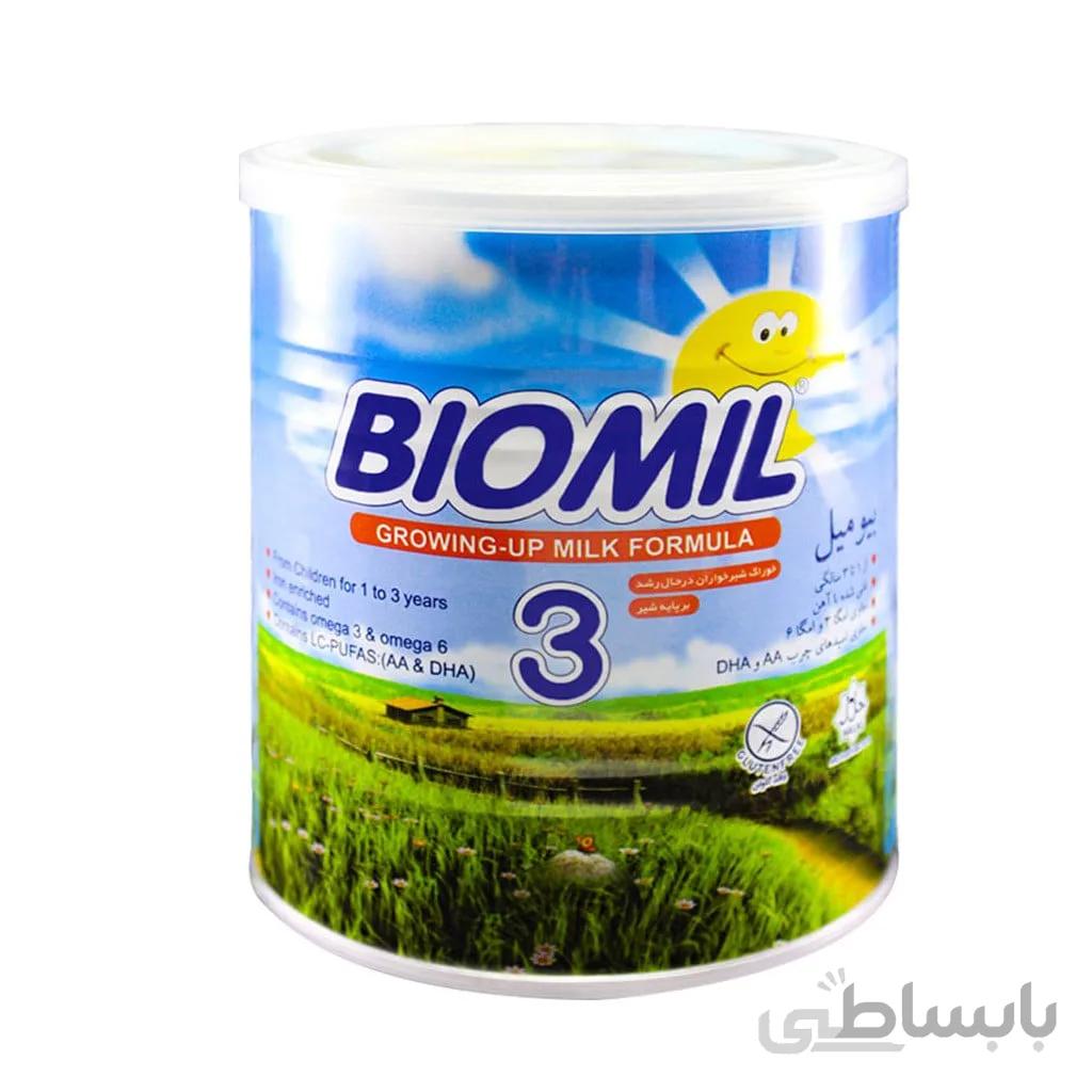 شیر خشک بیومیل ۳ فاسبل مناسب ۱ تا ۳ سالگیFassbel Biomil 3 Milk Powder Growing-Up Milk Formula From 1 to 3 Years