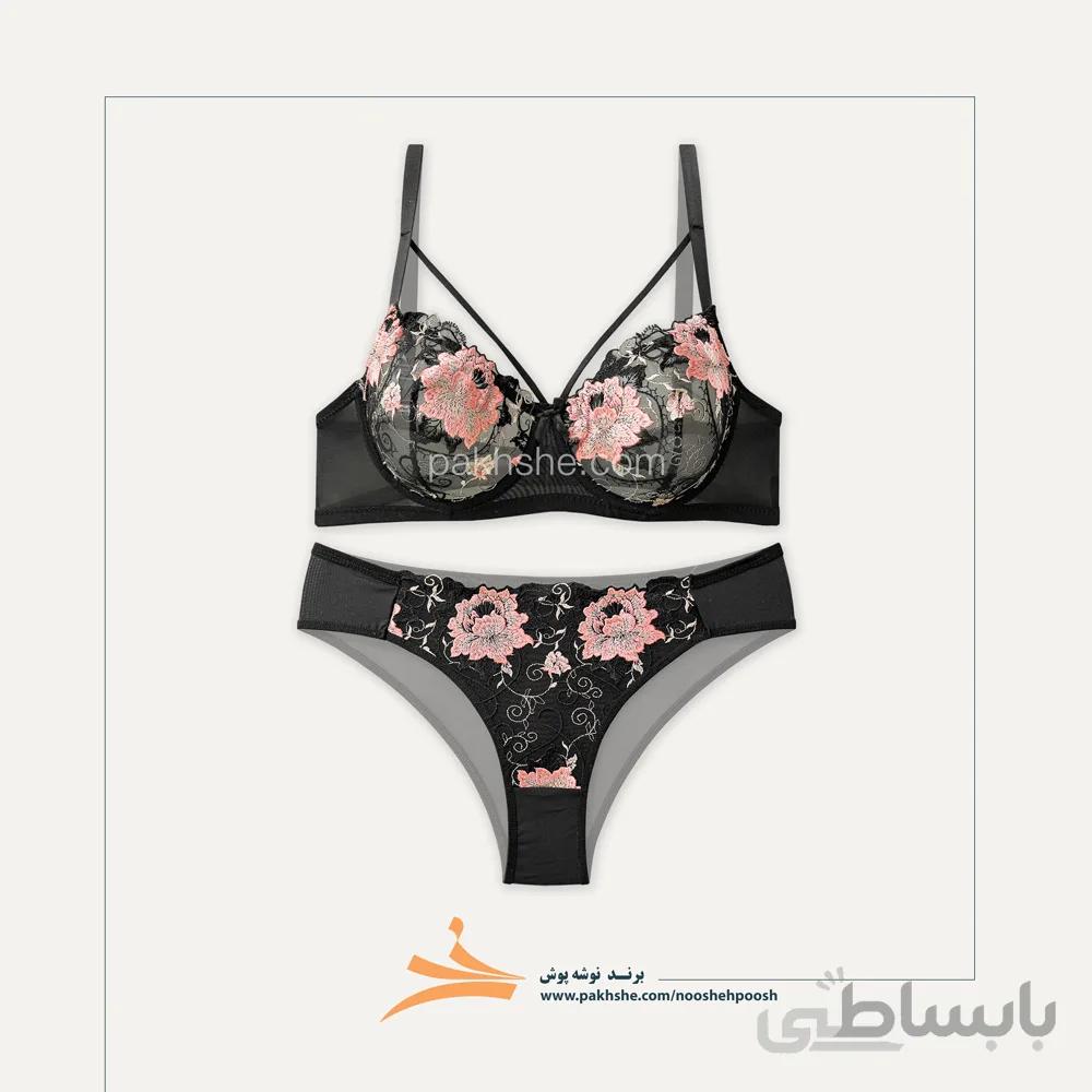 ست فانتزی مشکی هارنس دار فنردار برند نوشه پوش کد 84016