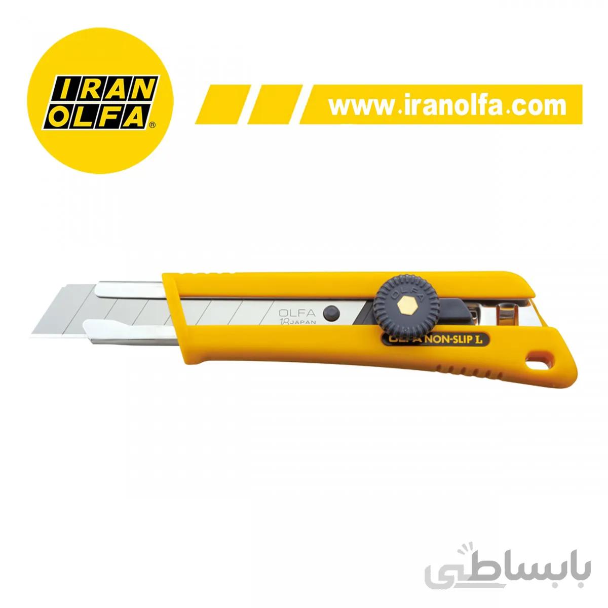 کاتر بزرگ با قفل پیچی الفا OLFA ژاپن مدل NOL 1