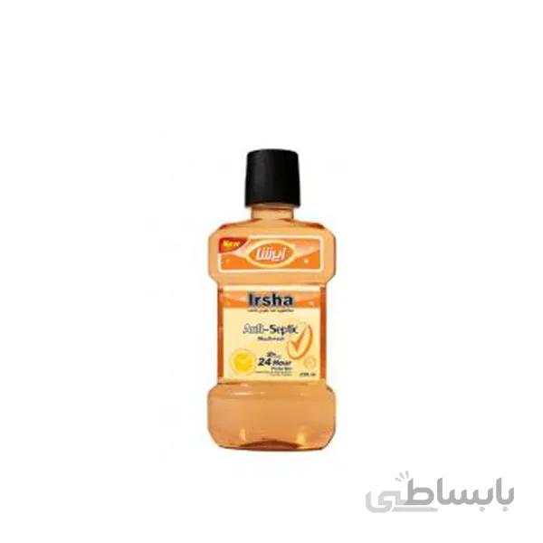 دهانشویه ایرشا مدل ضدعفونی کننده دهان حجم 250 میل
