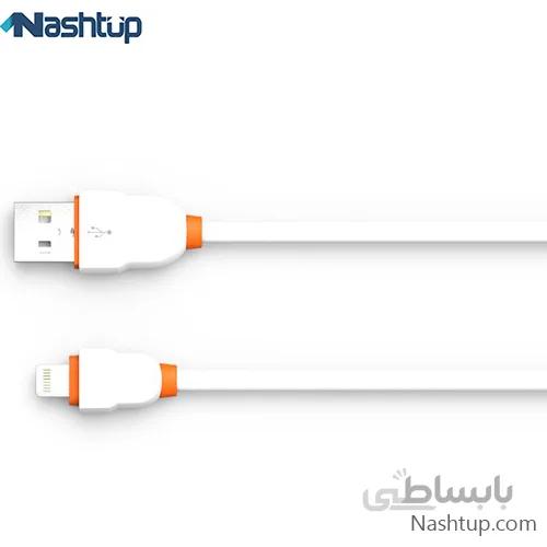 کابل شارژ 2 متری آیفون Ldnio LS02 رنگ سفید ا Ldnio LS02 iPhone Charge Cable White