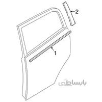 برچسب درب جلو راست اصلی میتسوبیشی ( Genuine parts ) - میراژ