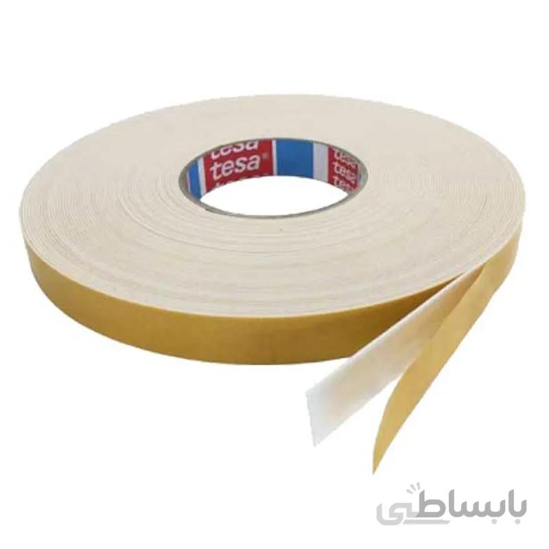 چسب دو طرفه سفید عرض 2 سانت 9 متری