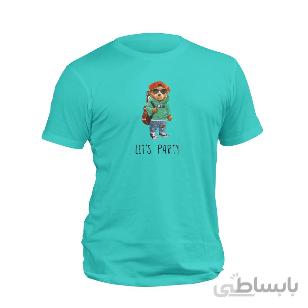 تیشرت آبی تدی