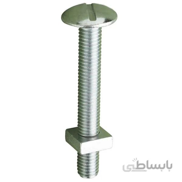 پیچ و مهره آلومینیوم مدل BPM1/4-100 بسته 5 عدد