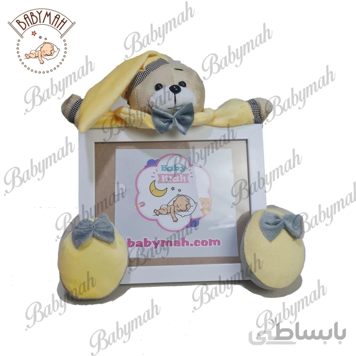 قاب عکس خرس تدی لیمویی