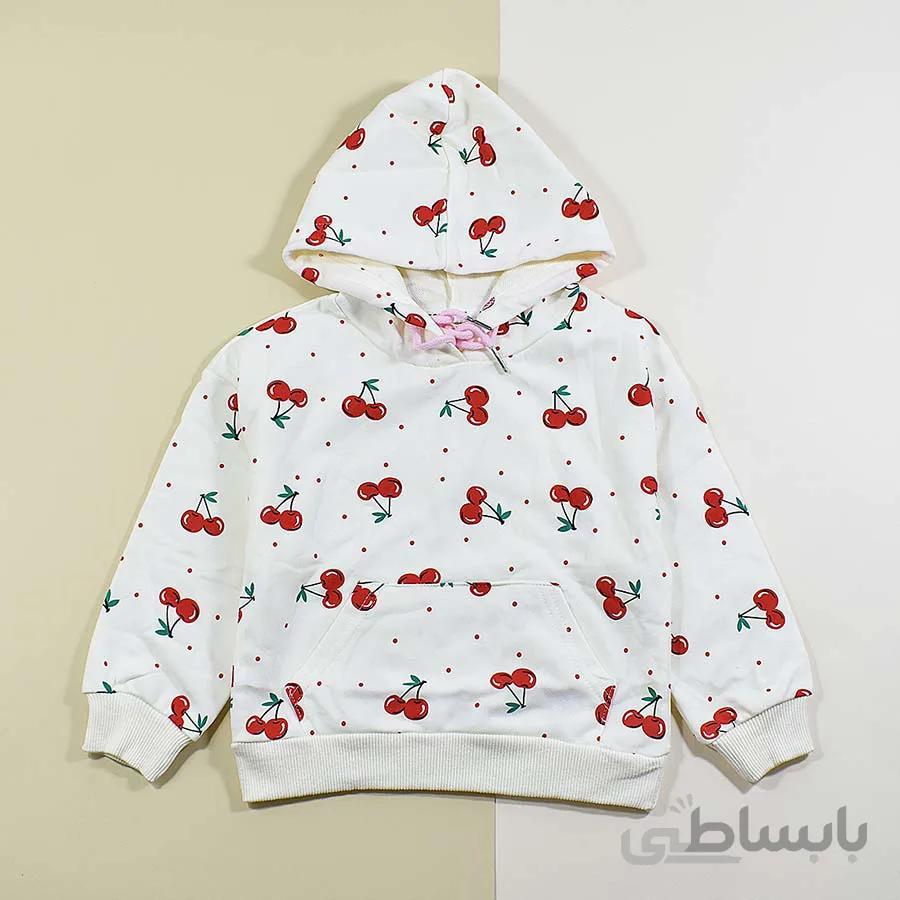 هودی بچه گانه دخترانه آلبالو کد 2301