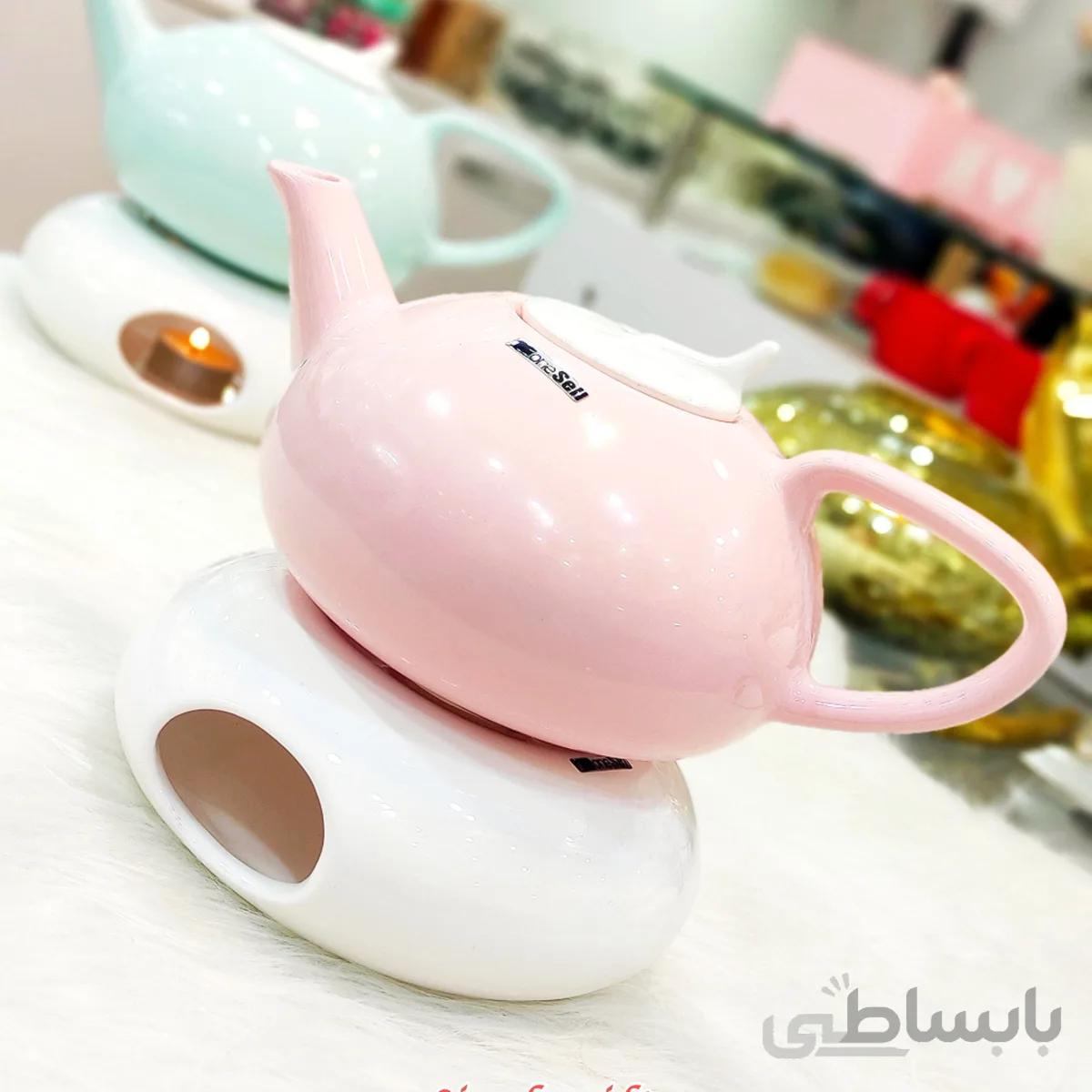 قوری وارمردار سرامیکی مدل رجینال