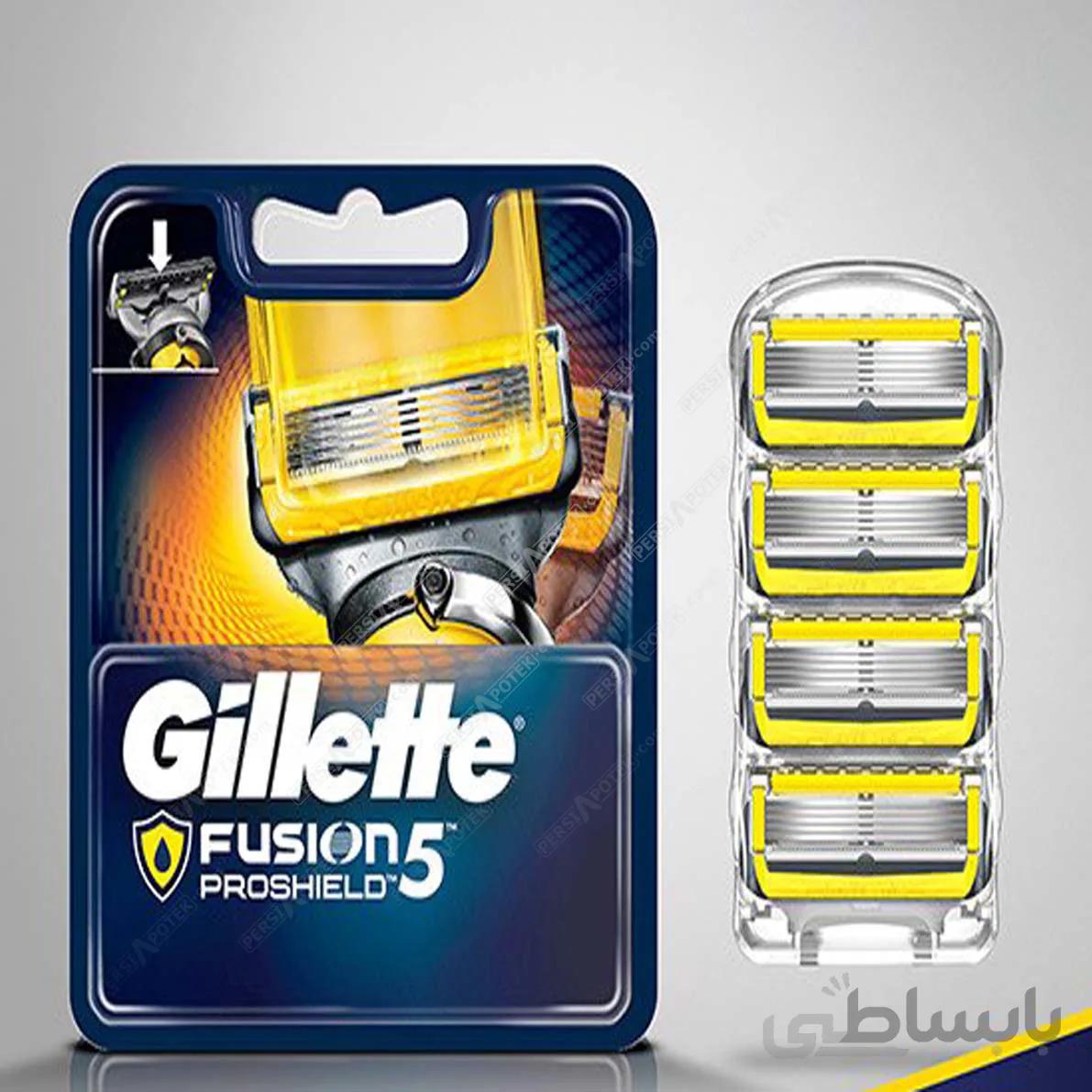 تیغ یدک فیوژن 5پروشیلد 4 عددی Gillette Fusion proshield