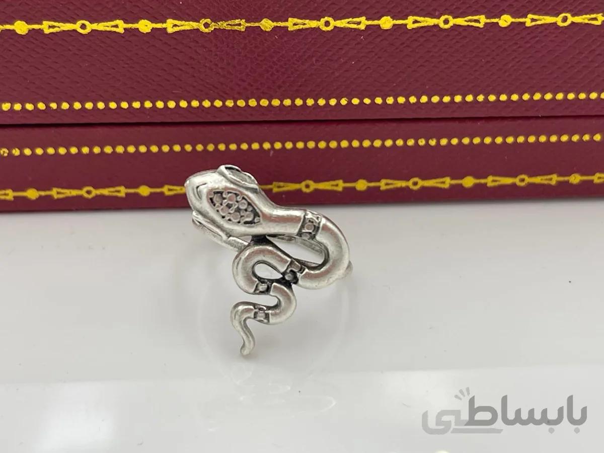 انگشتر ورشو طرح مار کوچک