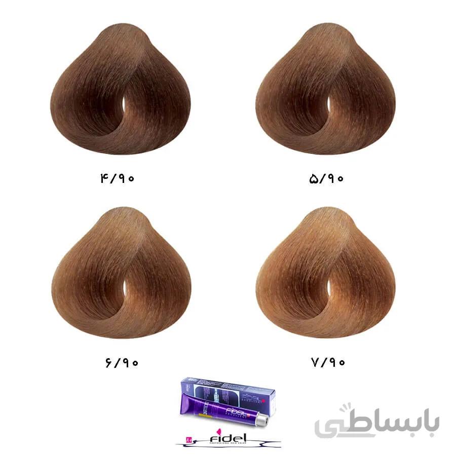 رنگ موی فیدل گروه شکلاتی
