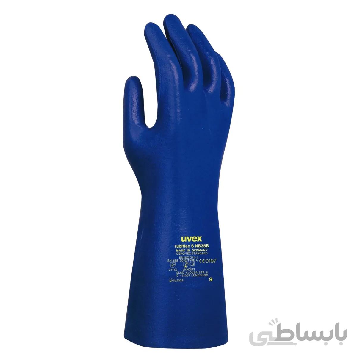 دستکش ایمنی یووکس مدل Rubiflex S NB35B