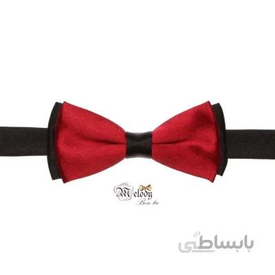 پاپیون سری نینو - بچگانه (عنابی براق و سیاه)