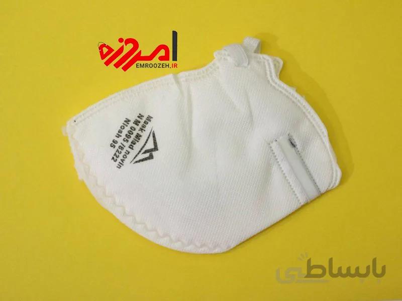 ماسک N95 بدون سوپاپ 5 لایه برند مدل میعاد نوین