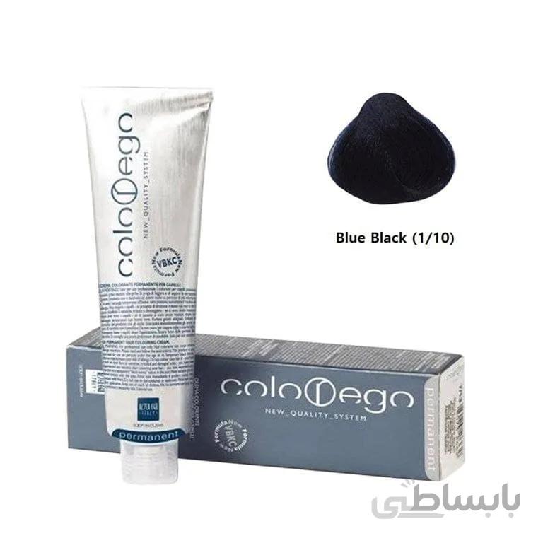 رنگ موی التراگو مدل Colorego کد 1 10 مشکی پر کلاغی