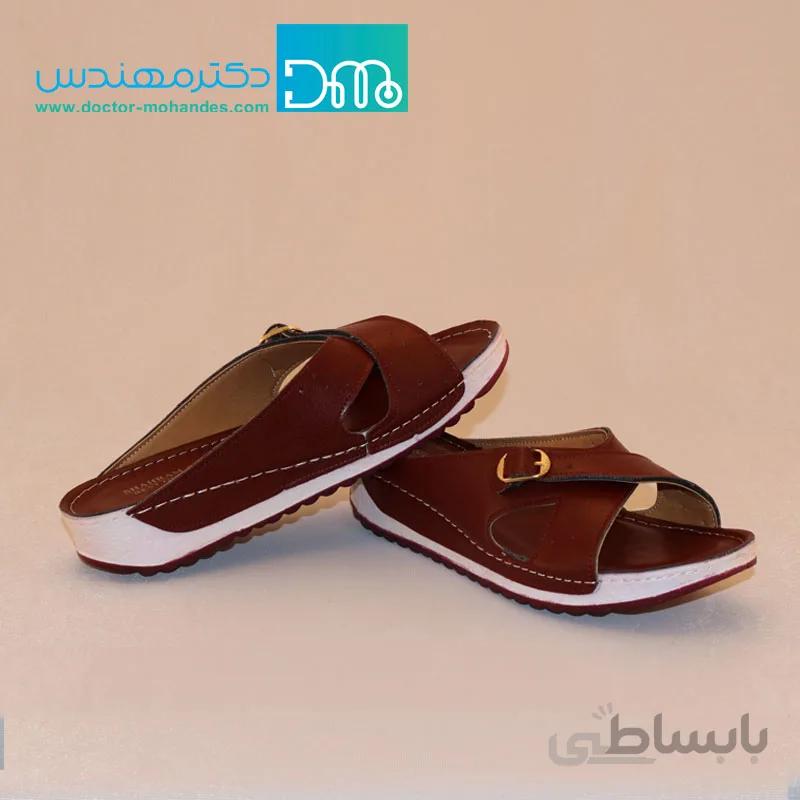 صندل طبی زنانه مدل 1024 رنگ زرشکی