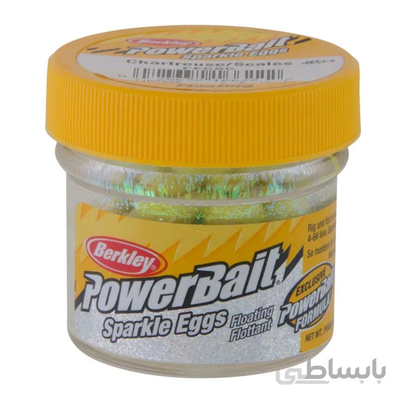 خمیر برکلی توپی پاور اگز قزل الا berkley sparkle power eggs floating magnum chartreuse with sclaes