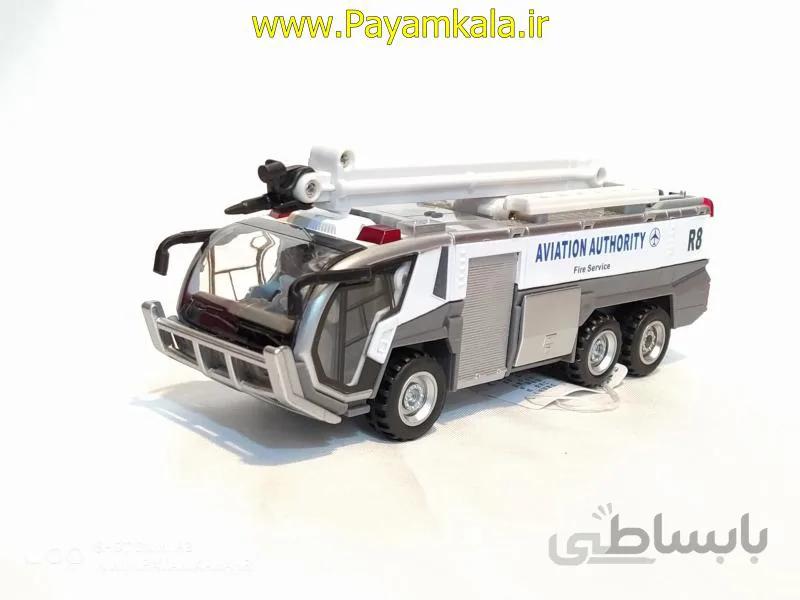 ماکت فلزی ماشین آتشنشانی فرودگاه(8130) سفید