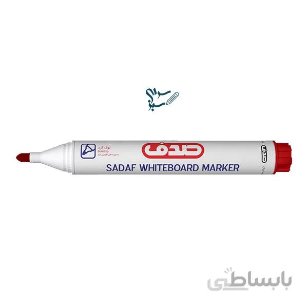 ماژیک وایت برد صدف – قرمز نوک گرد