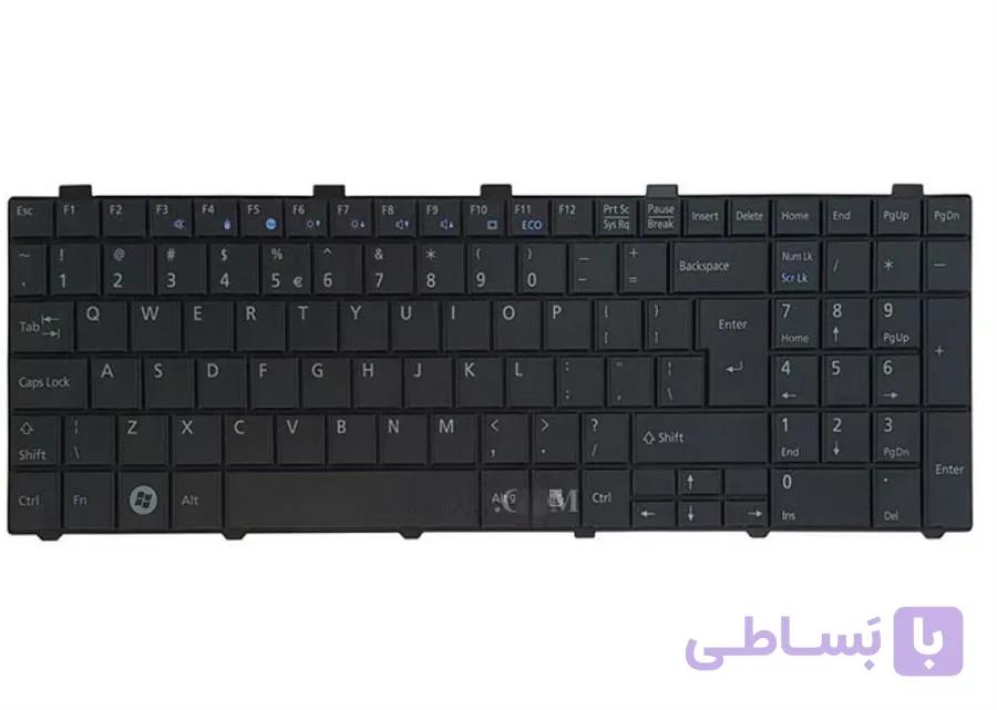 کیبرد لپ تاپ فوجیتسو Lifebook AH530 سفید