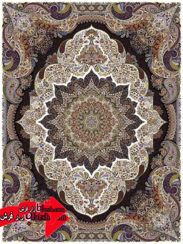 فرش کاشان 1000شانه طرح ساغر کرم