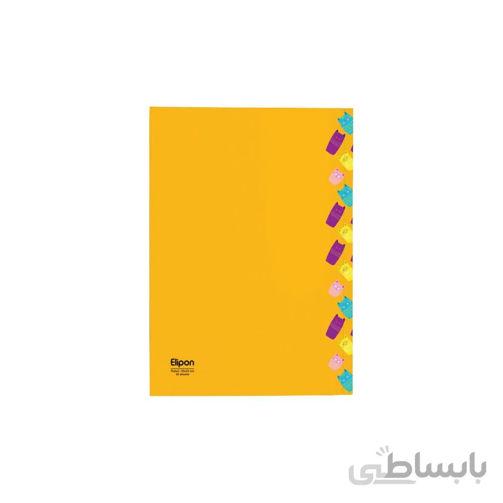 دفتر مشق 40 برگ ته چسب الیپون کد 2101204