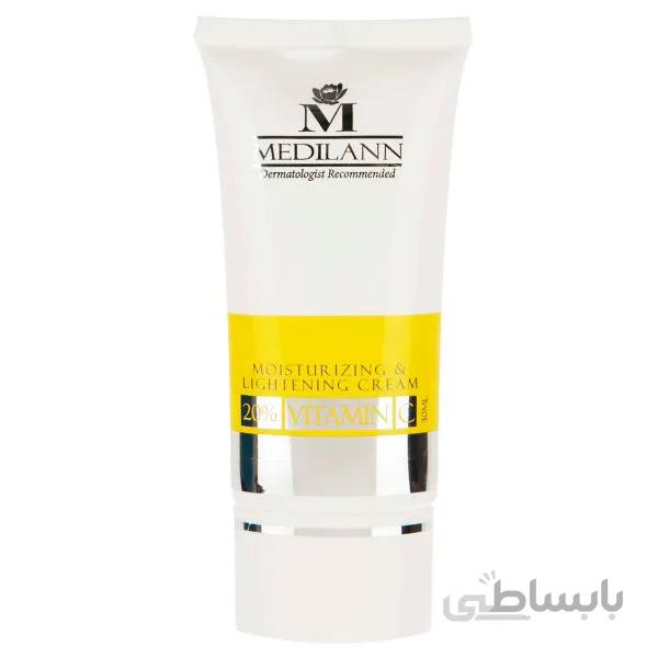 کرم روشن کننده مدیلن حاوی ویتامین C حجم 30 میل ا Medilann Vitamin C Moisturizing And Lightening Cream 30ml
