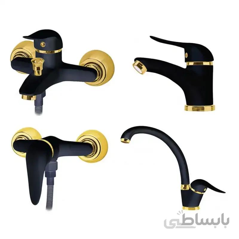 شیر توالت فیروزه مدل مهرسان کروم