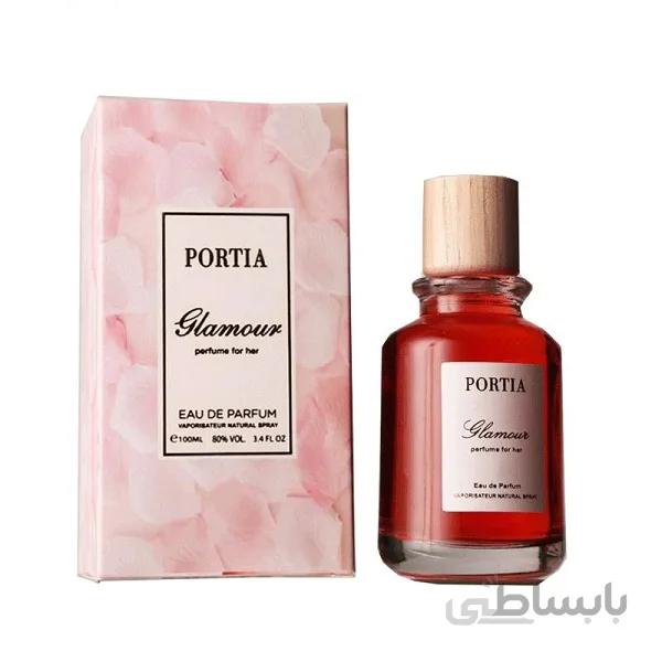 عطر زنانه پورتیا Portia مدل گلامور Glamour حجم 100 میل