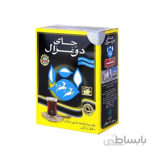 چای عطری دوغزال چای سیاه شکسته و ارل گری 250 گرمی