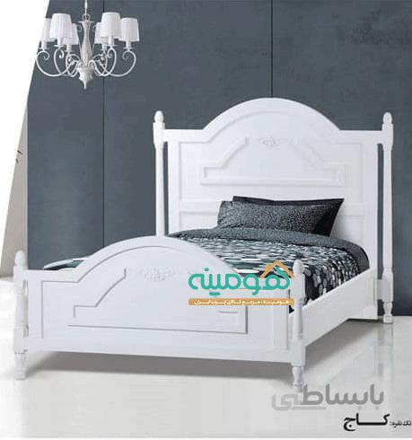 تخت خواب یک نفره مدل کاج