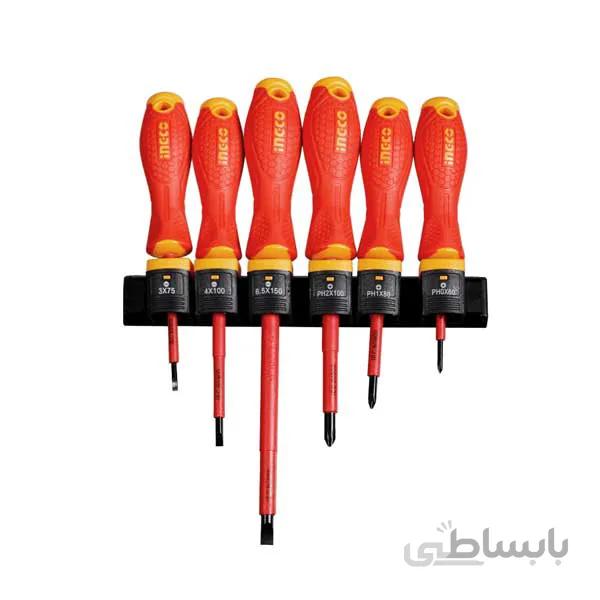 ست ۶ عددی پیچ گوشتی عایق برق اینکو مدل HKISD0608