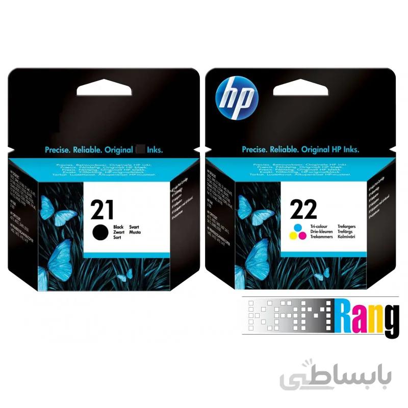 کارتریج جوهرافشان اچ پی 21 - 22 مشکی و رنگی
