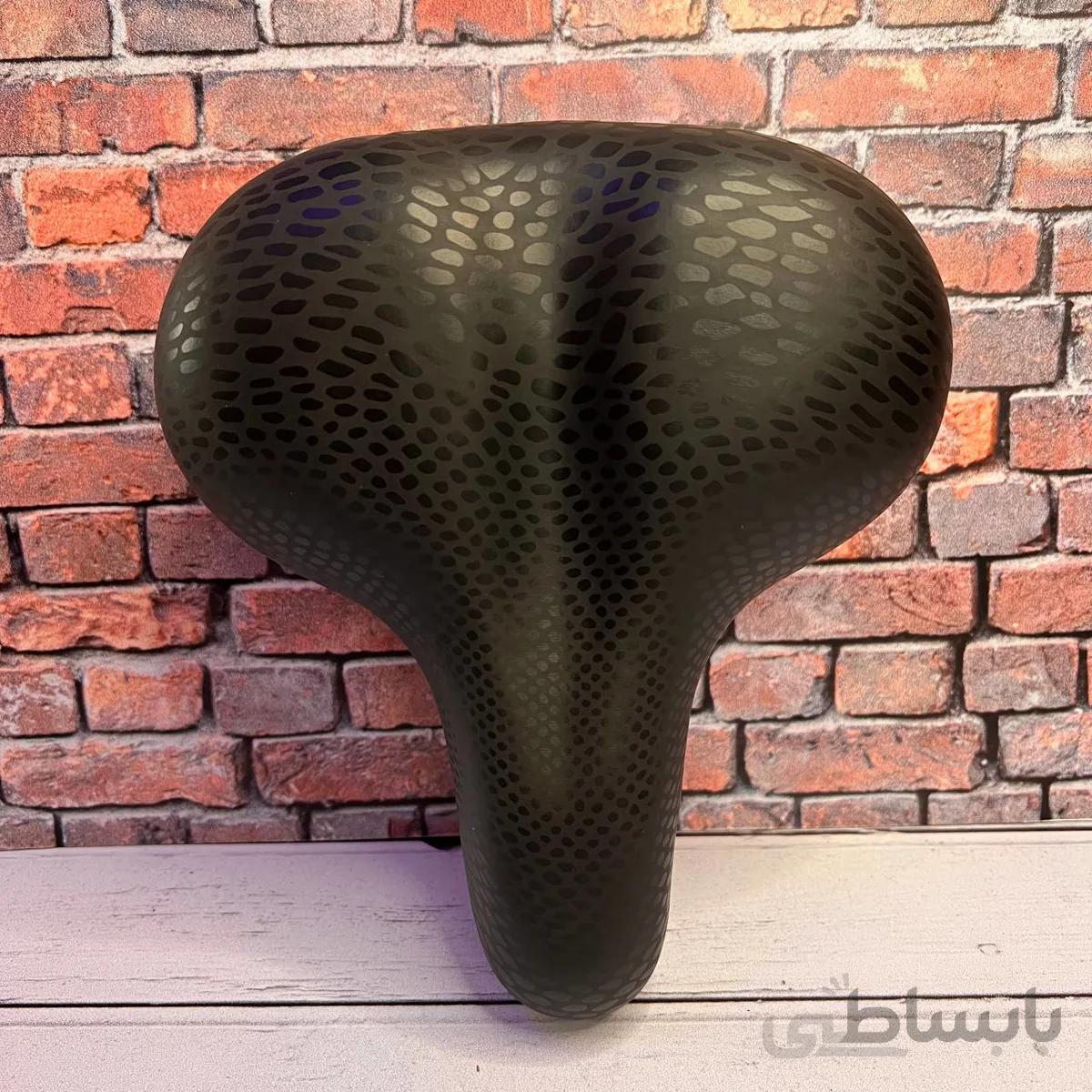 زین دوچرخه پهن فنر کپسولی پوست ماری MARAL