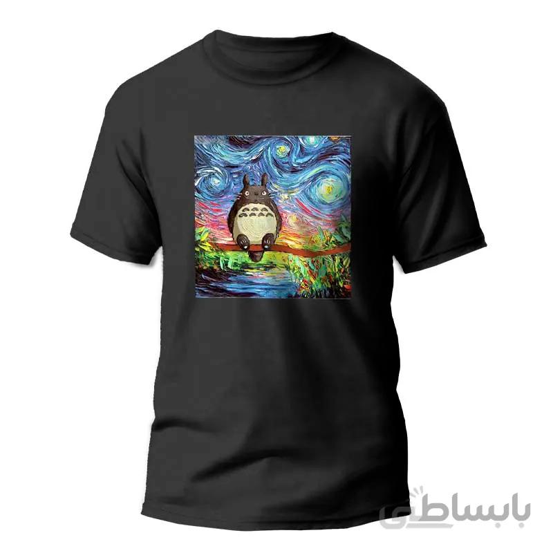 تیشرت طرح my neighbor totoro paint