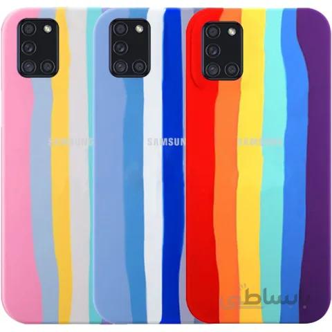 قاب سیلیکونی گوشی سامسونگ Samsung Galaxy A31 مدل رنگین کمانی (ویتنامی اصل)