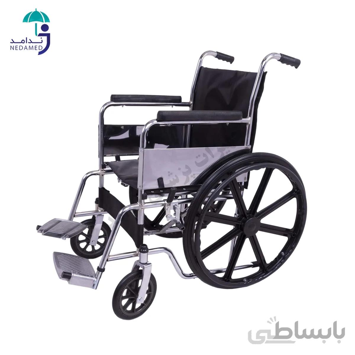 ویلچر کروم با چرخ توپر سروپیکرتوس کد 399301