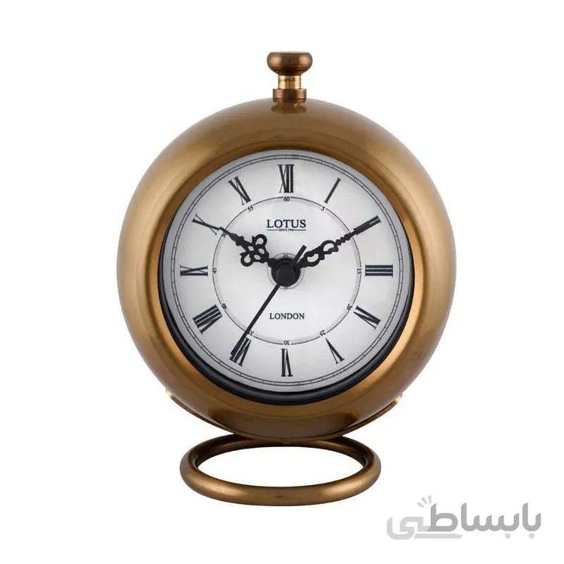 ساعت رومیزی فلزی لوتوس مدل BS-600 آنتیک