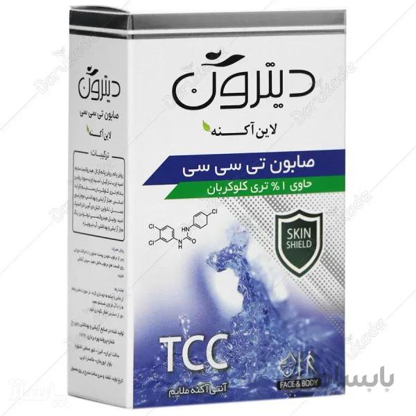 صابون تی سی سی حاوی 1% تری كلوكربان دیترون ا tcc soap 1 ditron