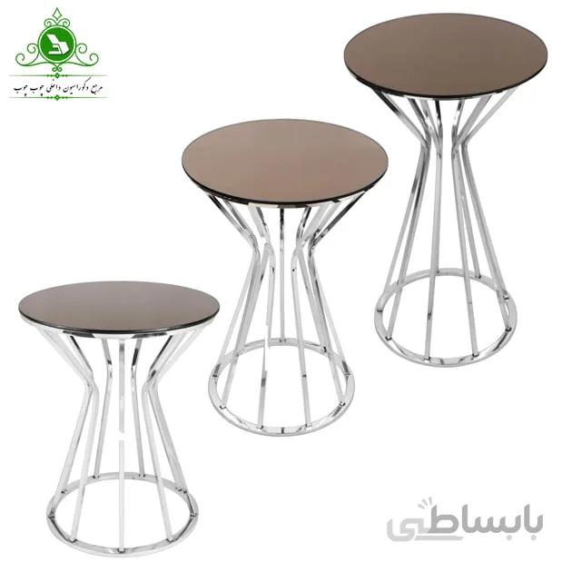 عسلی سه تکه استیل مدل چتری