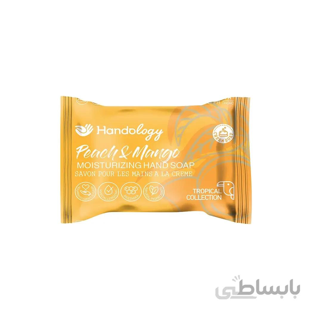صابون دست کرمی هندولوژی حاوی رایحه هلو و انبه 75 گرم ا Handology Soap Cream Peach and Mango Scent 75gr