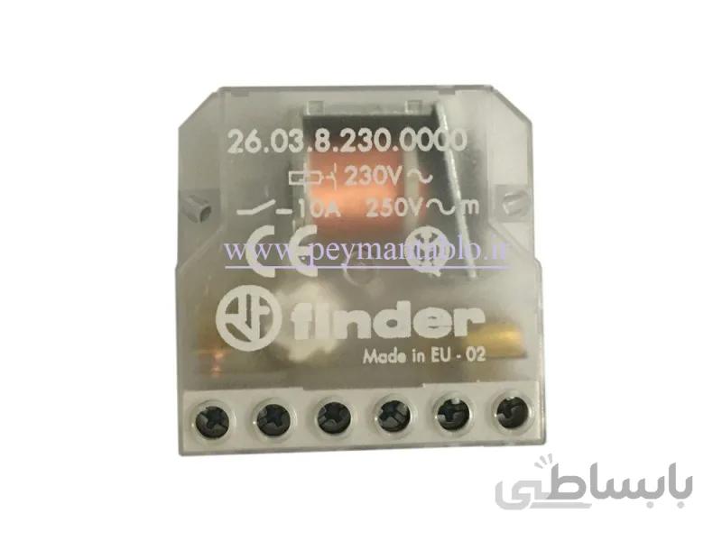 رله ضربه ای فیندر (مستطیل شکل) 230 ولت 10 آمپر Finder