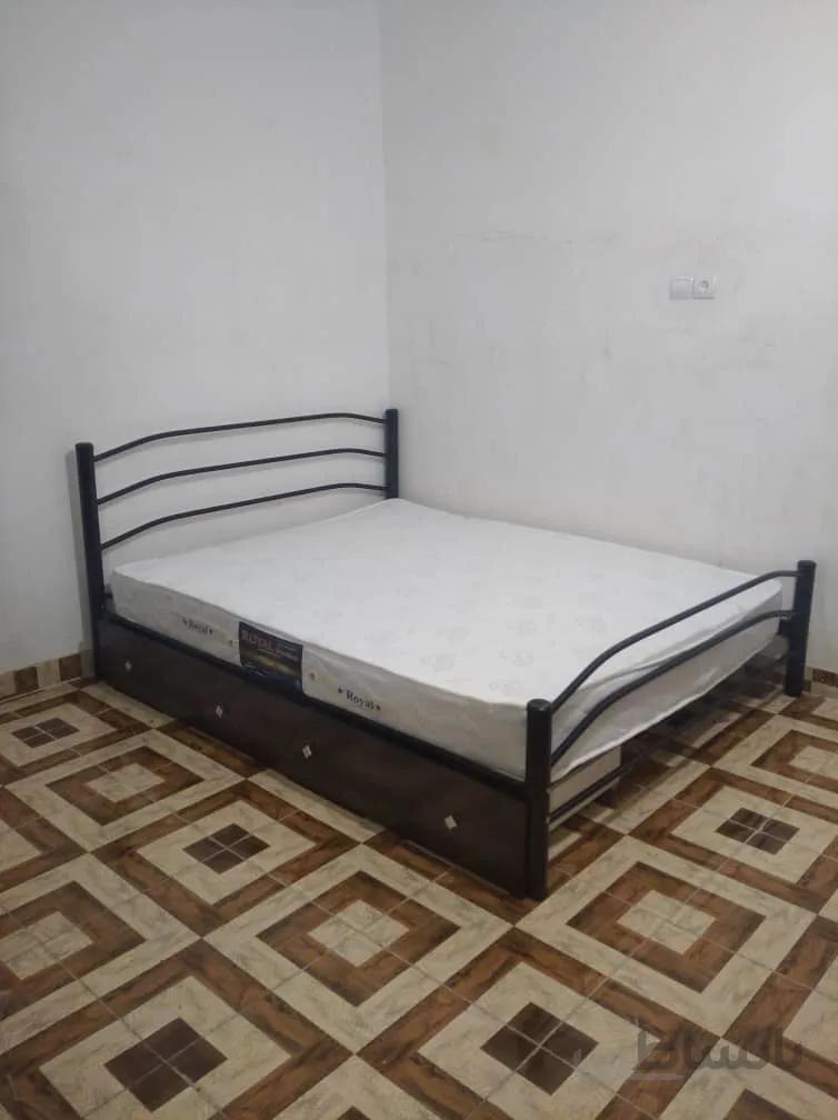 تخت خواب دونفره فلزی مدل شادی سایز 160x200 سانتیمتر حمل رایگان - تخت دونفره با کشو