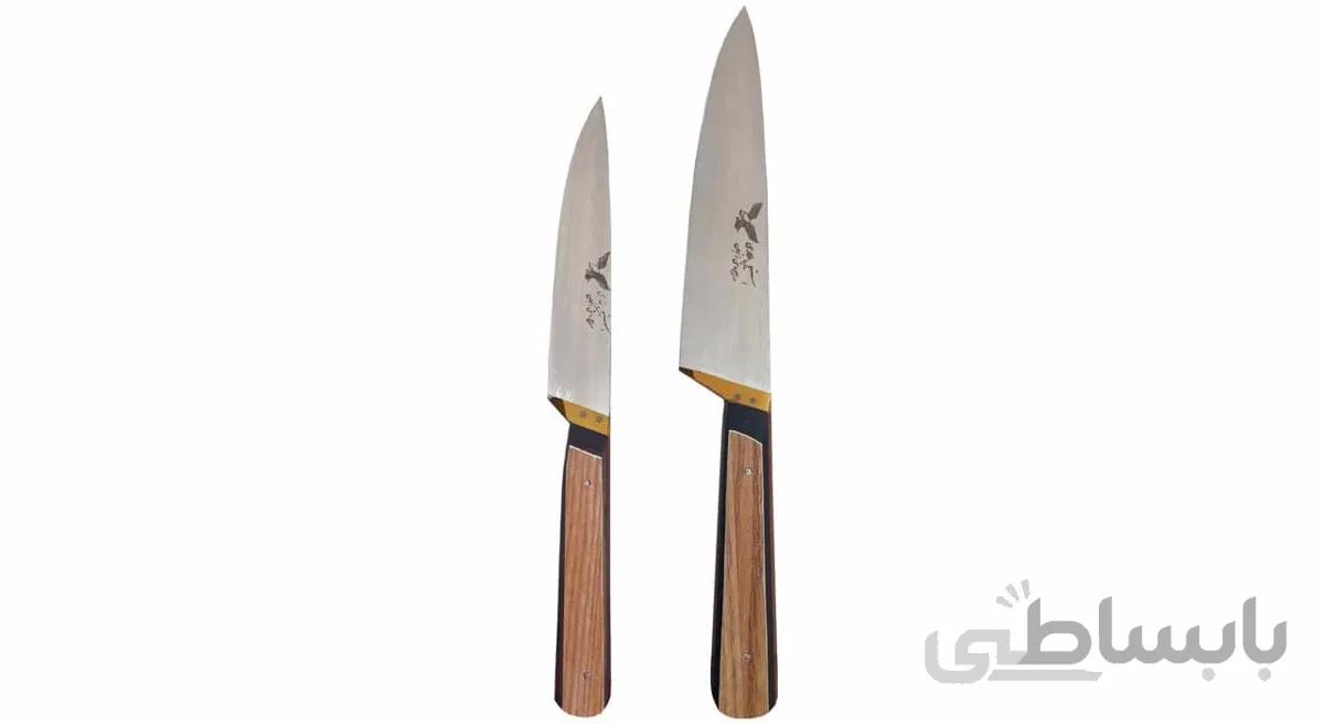 سرویس چاقو آشپزخانه 2 پارچه غفاری زنجان مدل 12C