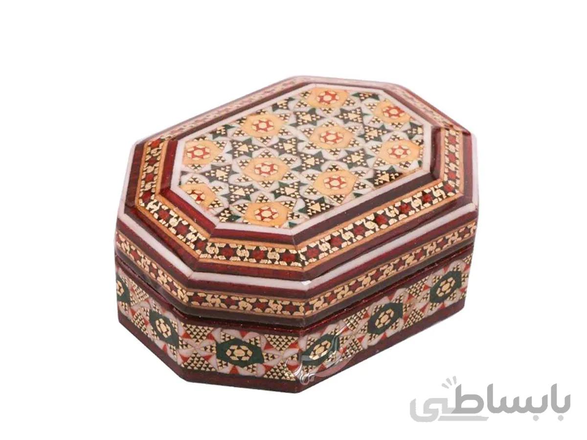 جعبه سکه 8ضلعی خاتم