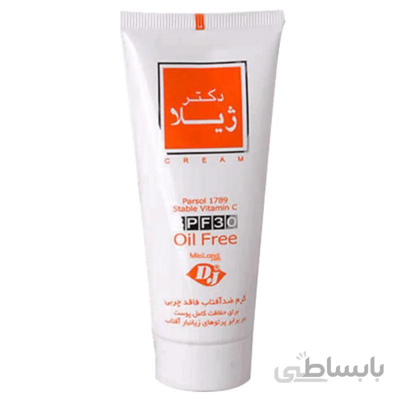 کرم ضدآفتاب دکتـر ژیلا فاقد چربی بدون رنـگ Doctor Jila Sun Screen SPF30