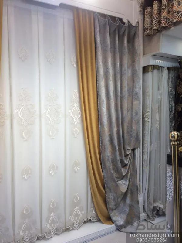 ساتن طرح پتینه محو براق کد 13348